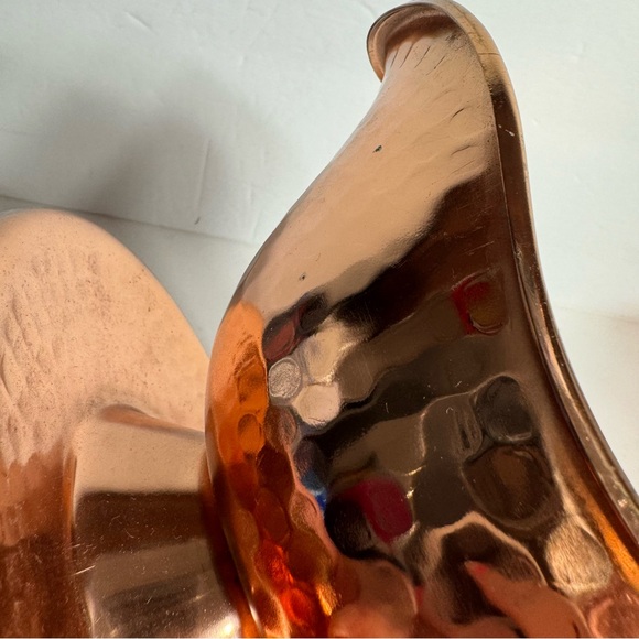 Decorative Copper Hammered Planter or decor by Tele-flora 
Approx. 8”x 4.5 “ - Picture 13 of 13